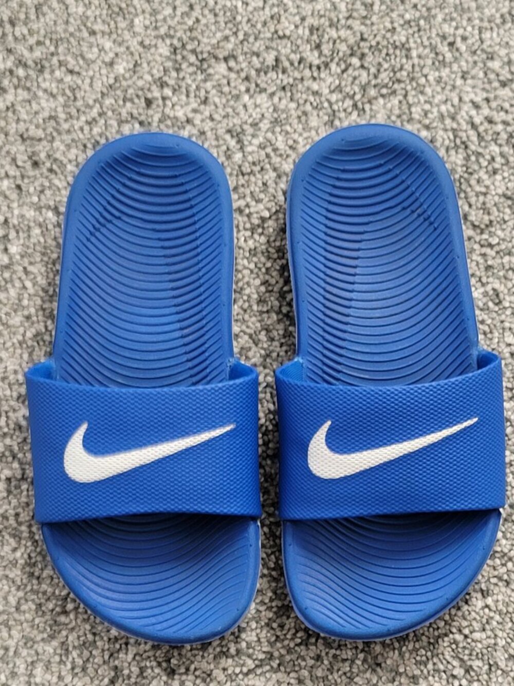 Kids Nike Blue Kawa Slides 13C